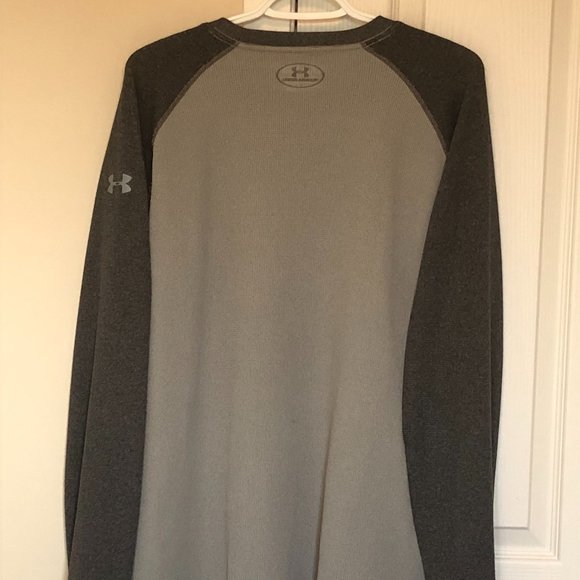 Under Armour Mens Long Sleeve Sweatshirt (2 Tone Grey) Size XL - Picture 2 of 3